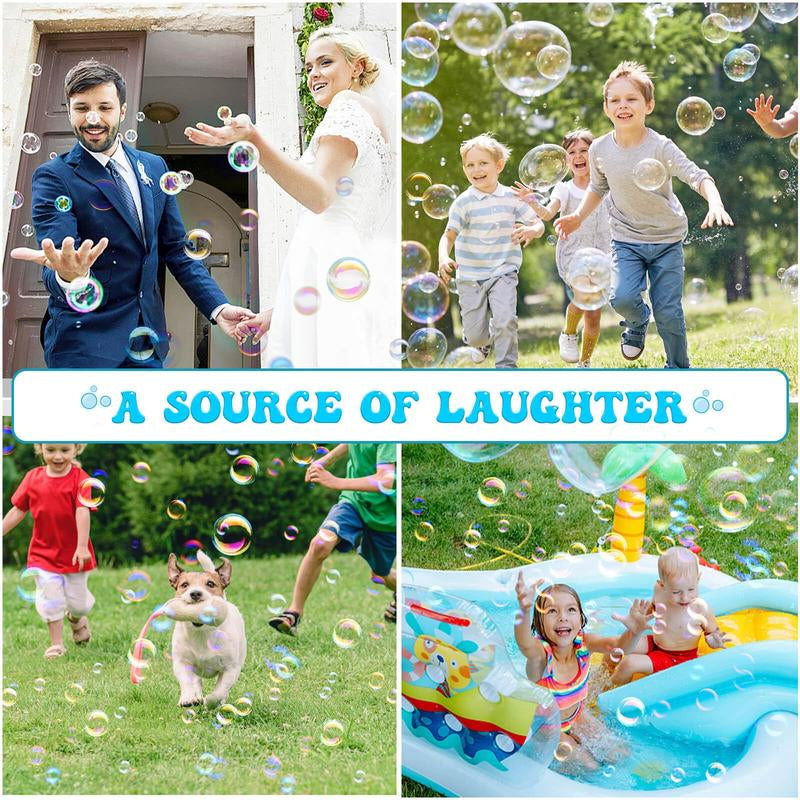 Bubble Machine, 2 Pack Bubble Gun Toy, Summer Kid Toy for Boys Girls, Bubble Blaster for Birthday, Wedding, Outdoor