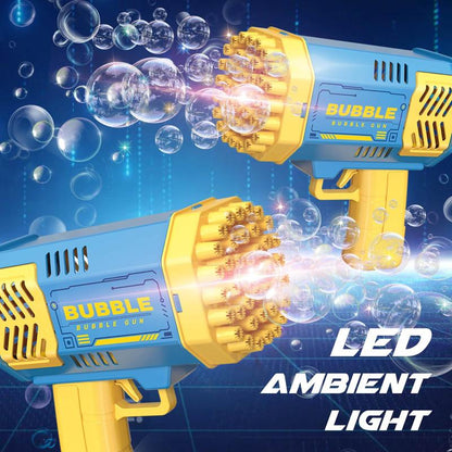Bubble Machine, 2 Pack Bubble Gun Toy, Summer Kid Toy for Boys Girls, Bubble Blaster for Birthday, Wedding, Outdoor