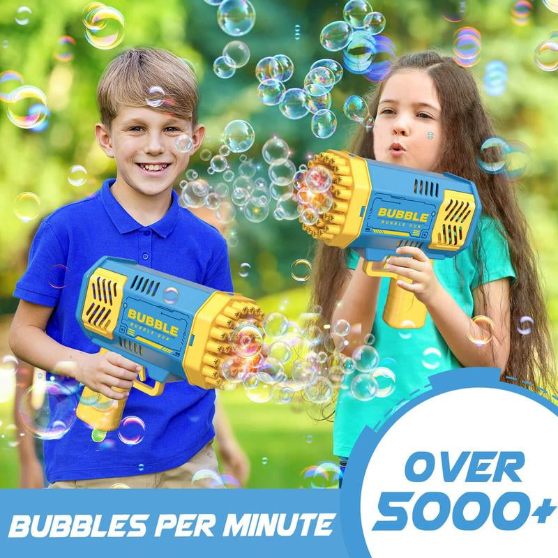 Bubble Machine, 2 Pack Bubble Gun Toy, Summer Kid Toy for Boys Girls, Bubble Blaster for Birthday, Wedding, Outdoor